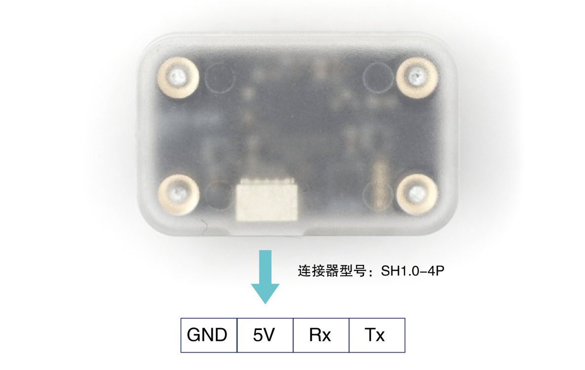 MTF-01P pinout — GND, 5V, Rx, Tx