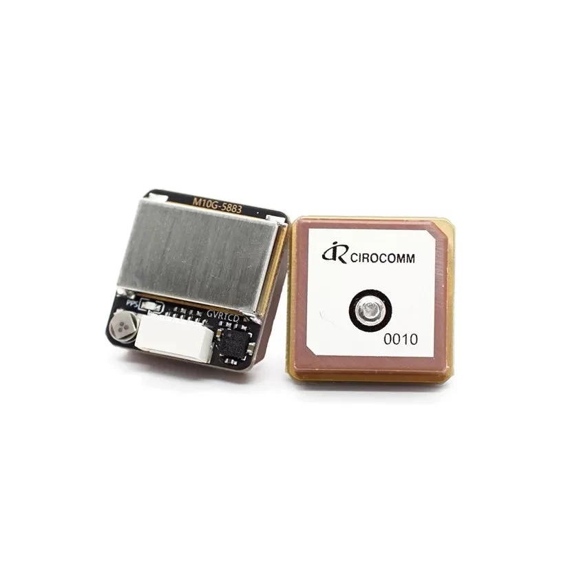 MicoAir M10G-5883 GPS module with QMC5883L compass, 20 x 20 mm