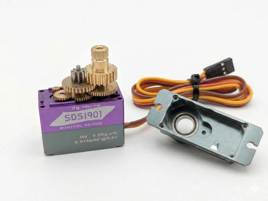 Inside the SDS1901 — metal gear train and full metal case